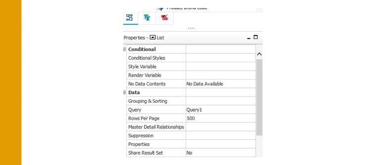 Cognos Freeze Panes 1