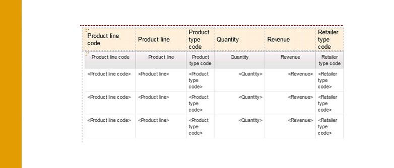 Cognos Freeze Panes 6