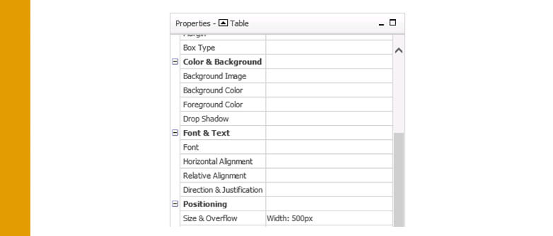 Cognos Freeze Panes 9