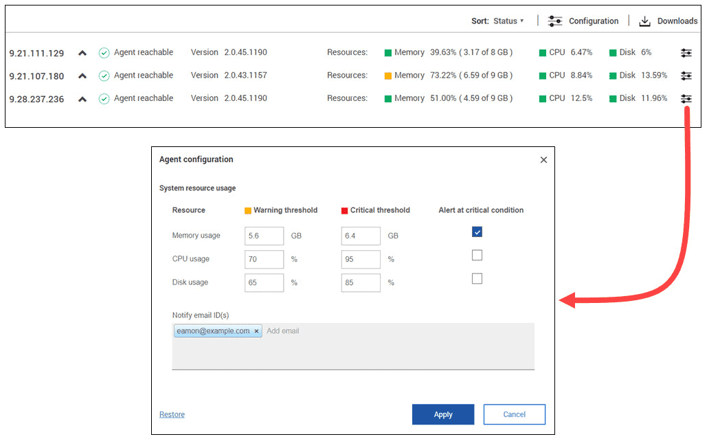 configuration planning analytics