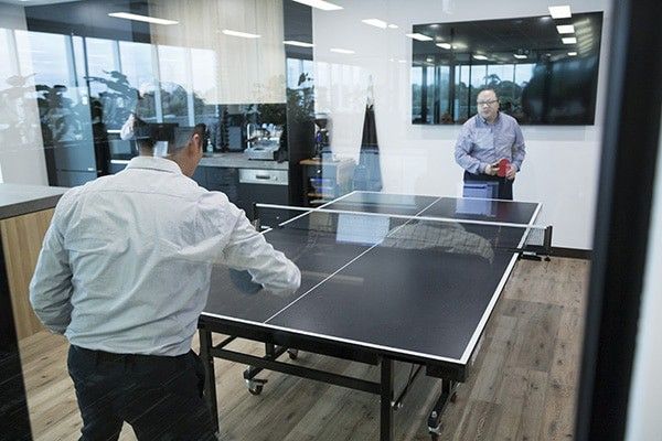 QMetrix Team Culture Involves Many Games of Table Tennis