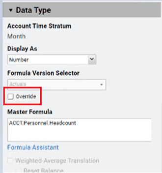 adaptive account formula