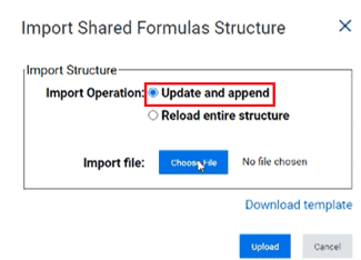 adaptive import shared formulas