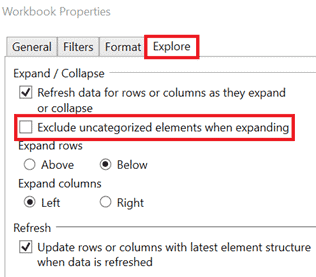 Explore workbook properties in Workday Adaptive Planning OfficeConnect