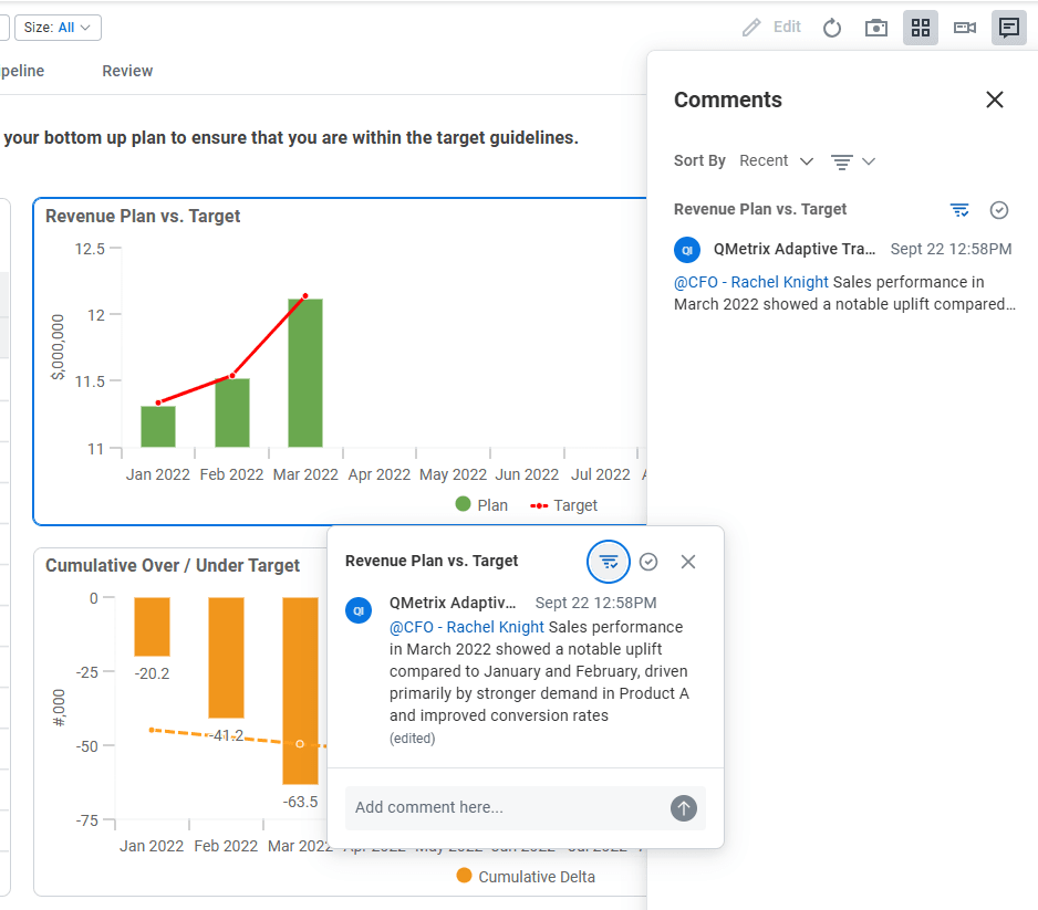 Collaborate within Adaptive Planning
