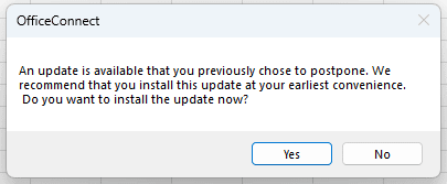 OfficeConnect Update