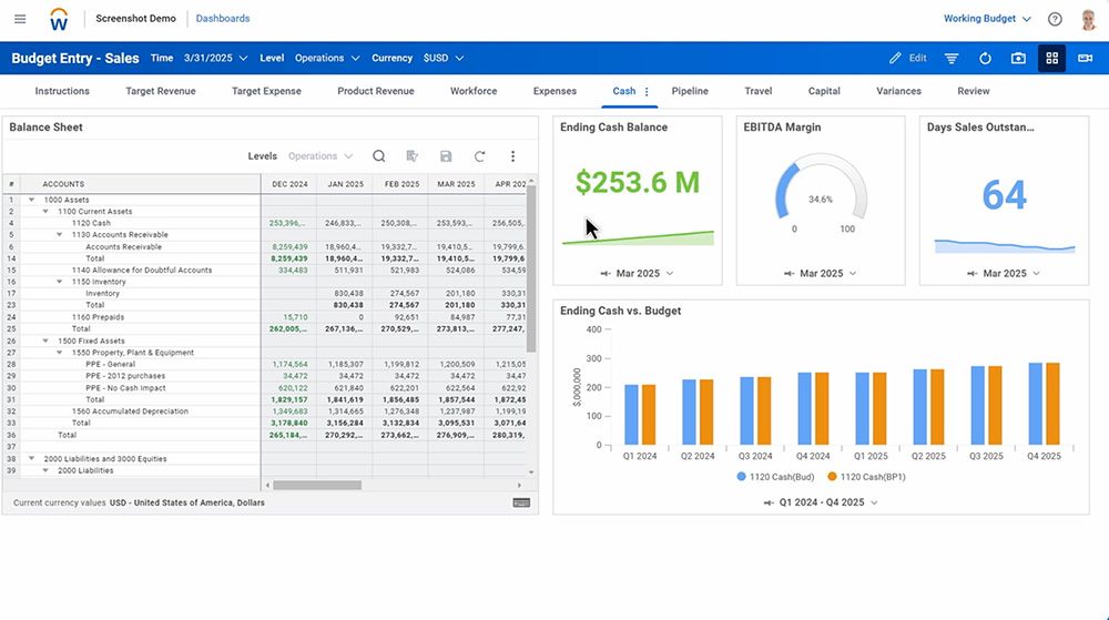 workday adaptive planning dashboard insights