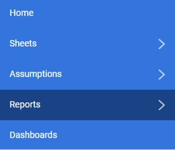 Web Reports can be accessed from the Navigation menu 