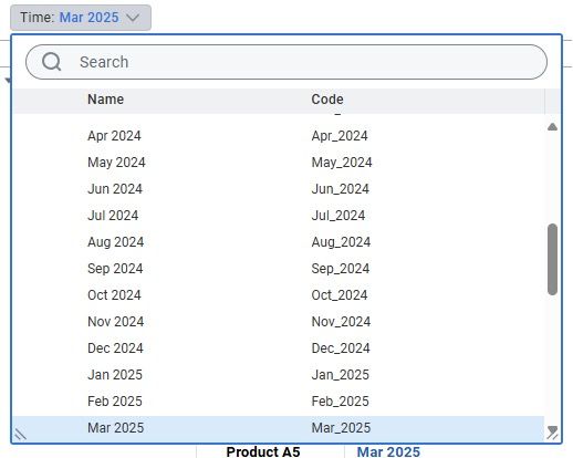 filter the entire report on a particular element