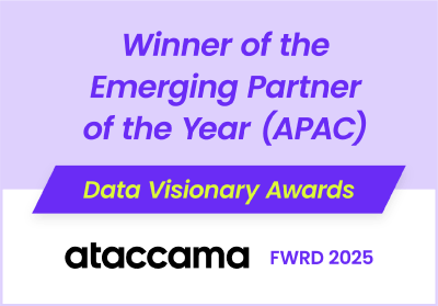 Winner of the Emerging Partner of the Year (APAC) award by Ataccama