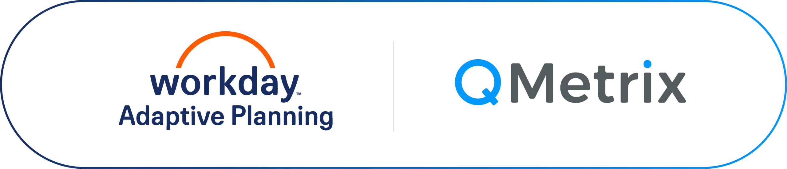 Workday Adaptive Planning and QMetrix logos