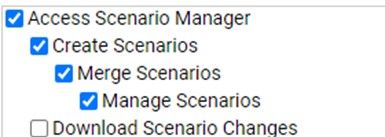 Scenario permissions