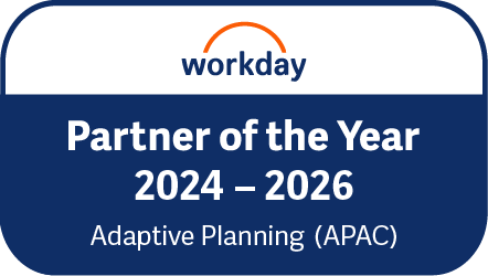 For 3 years QMetrix has been recognised as Workday Adaptive Planning Partner of the Year for the APAC region.
