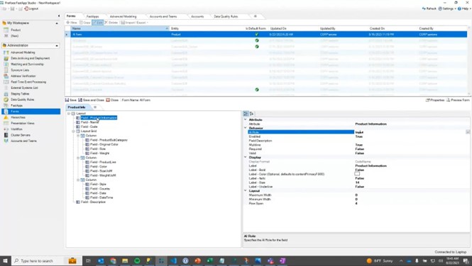 2023.2 - Form Design Behaviour Property setting