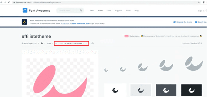 Portable customisable icons