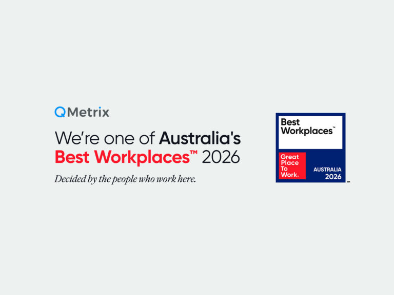 Best Workplaces Australia 2026 celebrating QMetrix's recognition